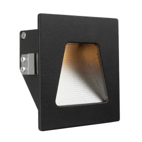 Brilliant Evelyn LED Indoor Step Light - Matt Black