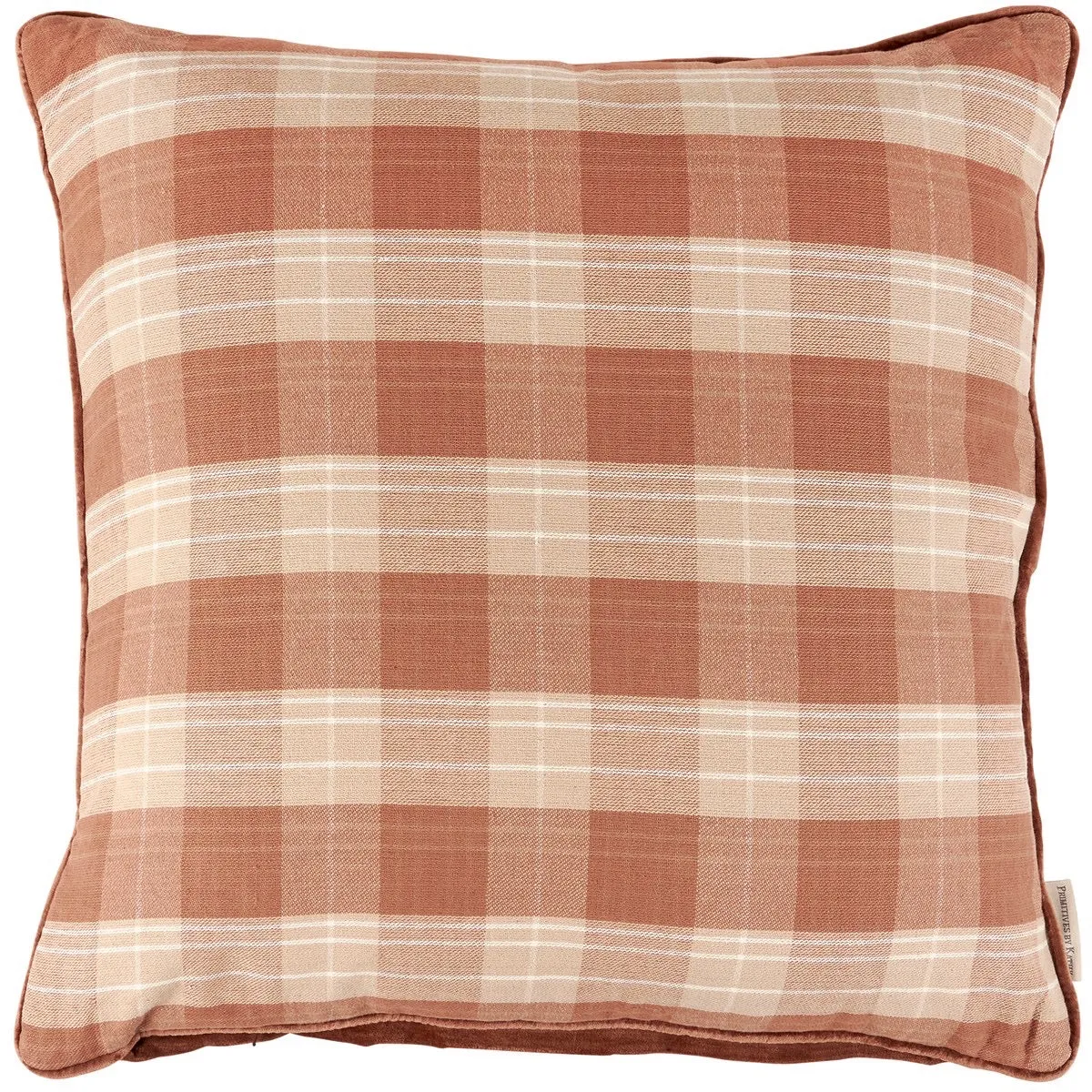 Brown Tartan Pillow