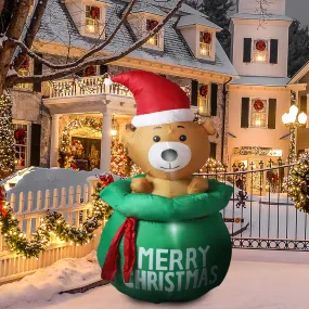 Bubbly Bear Christmas Inflatable Xmas Decorations - 1.2M