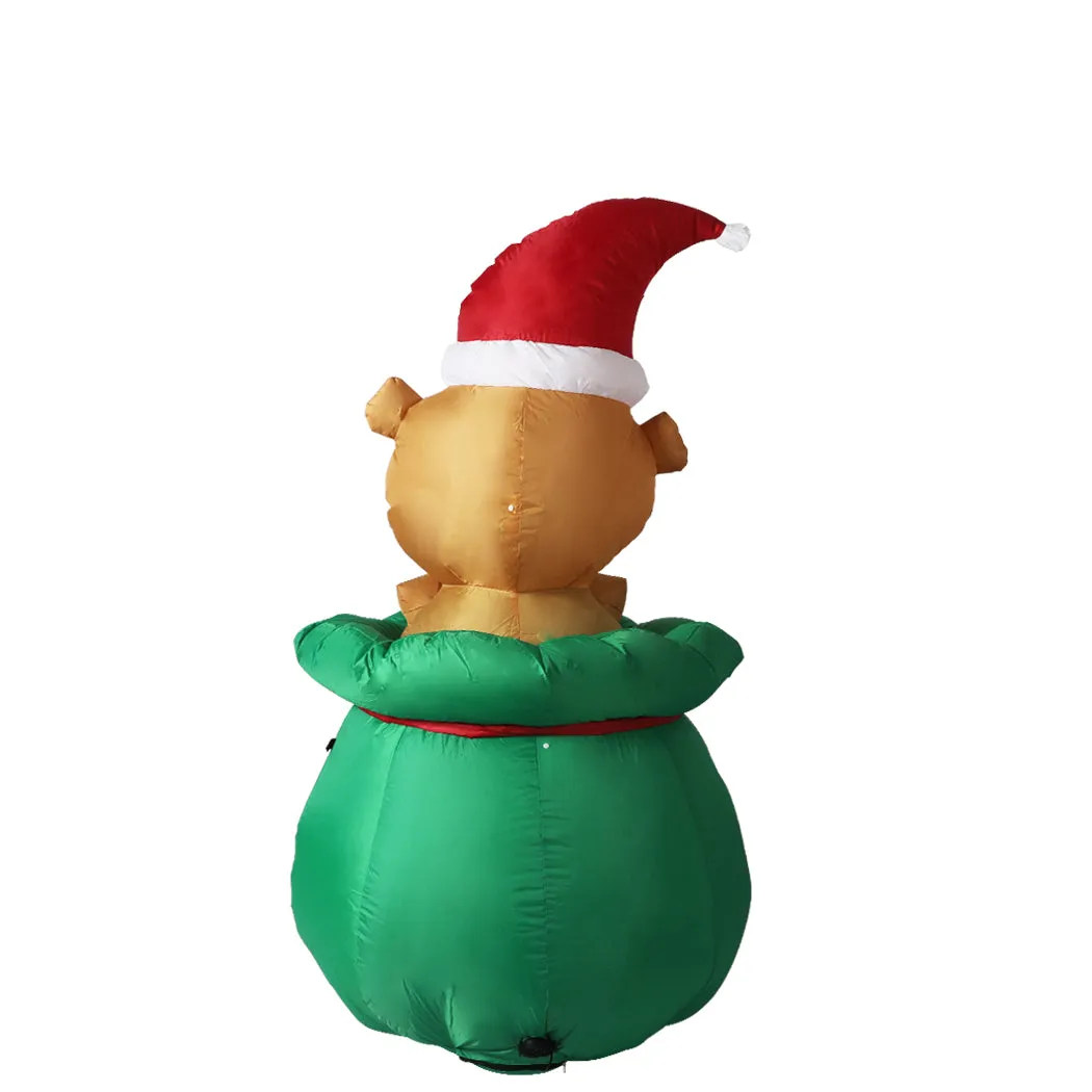 Bubbly Bear Christmas Inflatable Xmas Decorations - 1.2M