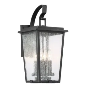 Cantebury 20 in. 4 Lights Outdoor Wall Lantern Black & Gold Finish