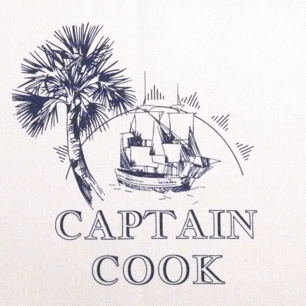 Captain Cook Ship Apron - screen printed