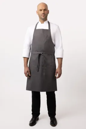 Ceylany Grey Bib Apron (5 Pockets)