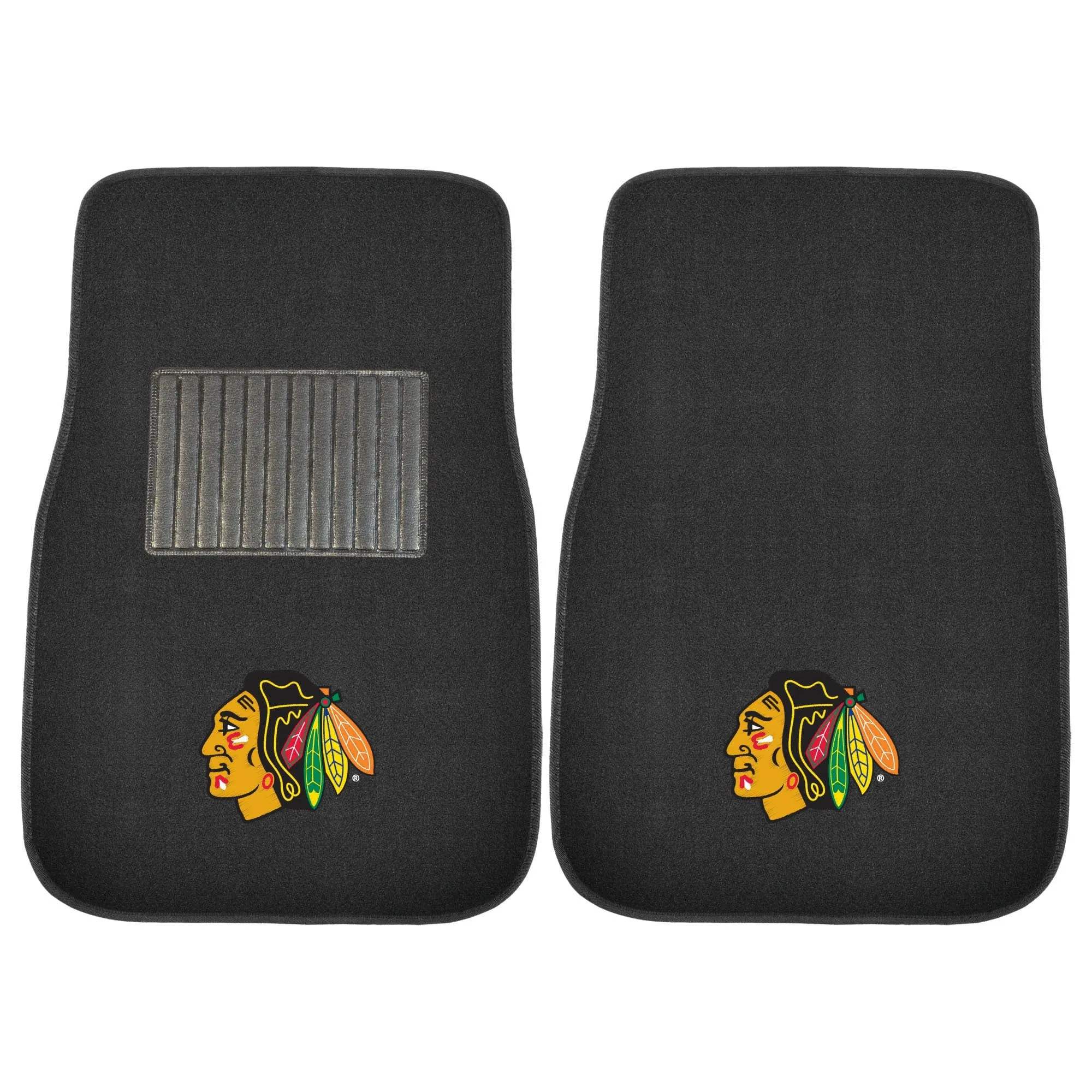 Chicago Blackhawks Embroidered Car Mat Set - 2 Pieces