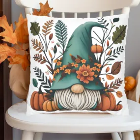 Christmas Pillow Covers, Square Pillow Covers, Holiday Decor Pillowcase Set, Watercolor Designs, Pumpkin and Gnome Fall Pillow Cover, 4 Sizes