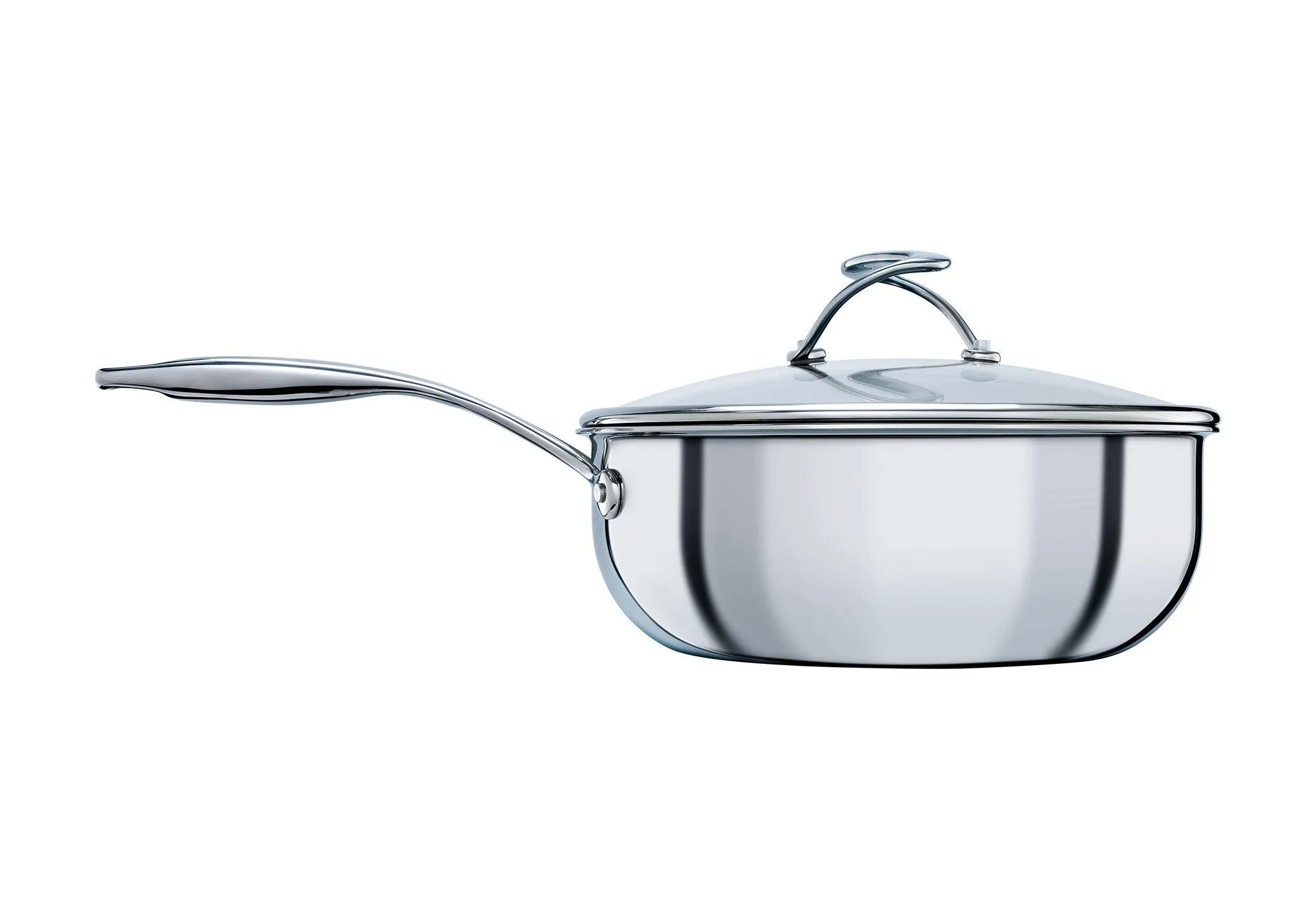 Circulon SteelShield Non-Stick Stainless Steel C-Series Hybrid Non Stick 24cm/3.3L Chef Pan   Spoon