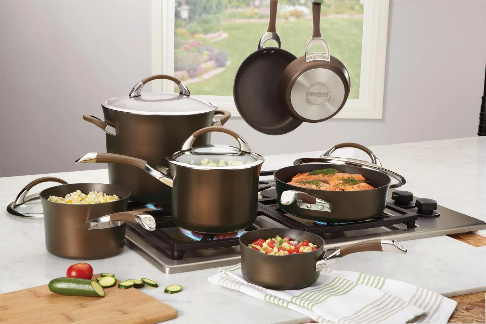 Circulon Symmetry 11pc Hard Anodized Cookware Set