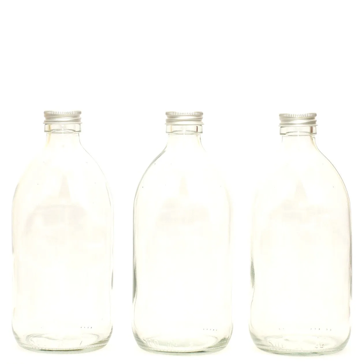 Clear Glass Refillable Bottles