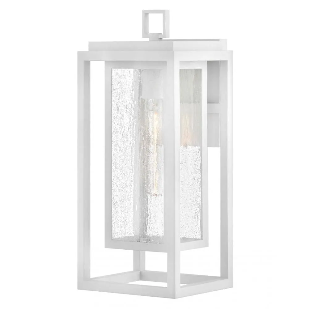 Clearwater Coastal Outdoor Wall Lantern - Medium 16" - Textured White