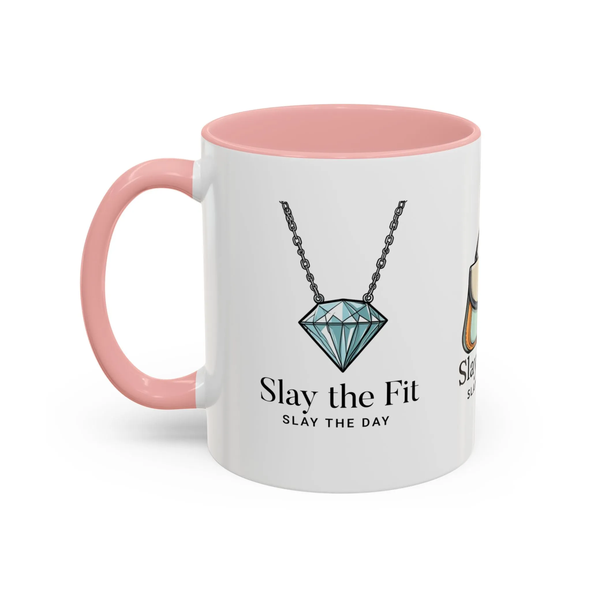 Coffee Mug, Fashionista Mug, Designer Mug, Chic Mug, Style Mug, Gifts for Her, Stiletto Heel, Diamond Necklace, Designer Purse