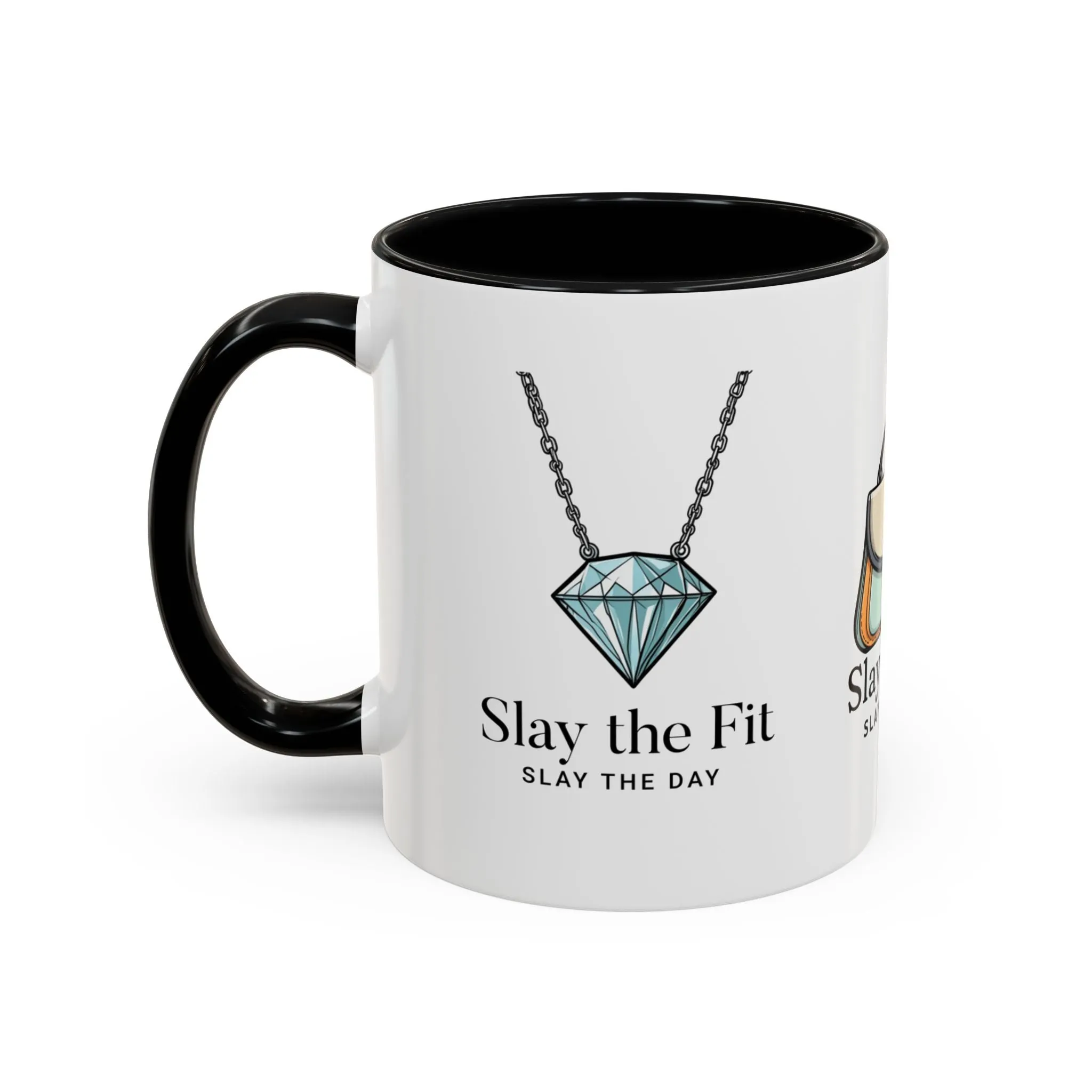 Coffee Mug, Fashionista Mug, Designer Mug, Chic Mug, Style Mug, Gifts for Her, Stiletto Heel, Diamond Necklace, Designer Purse