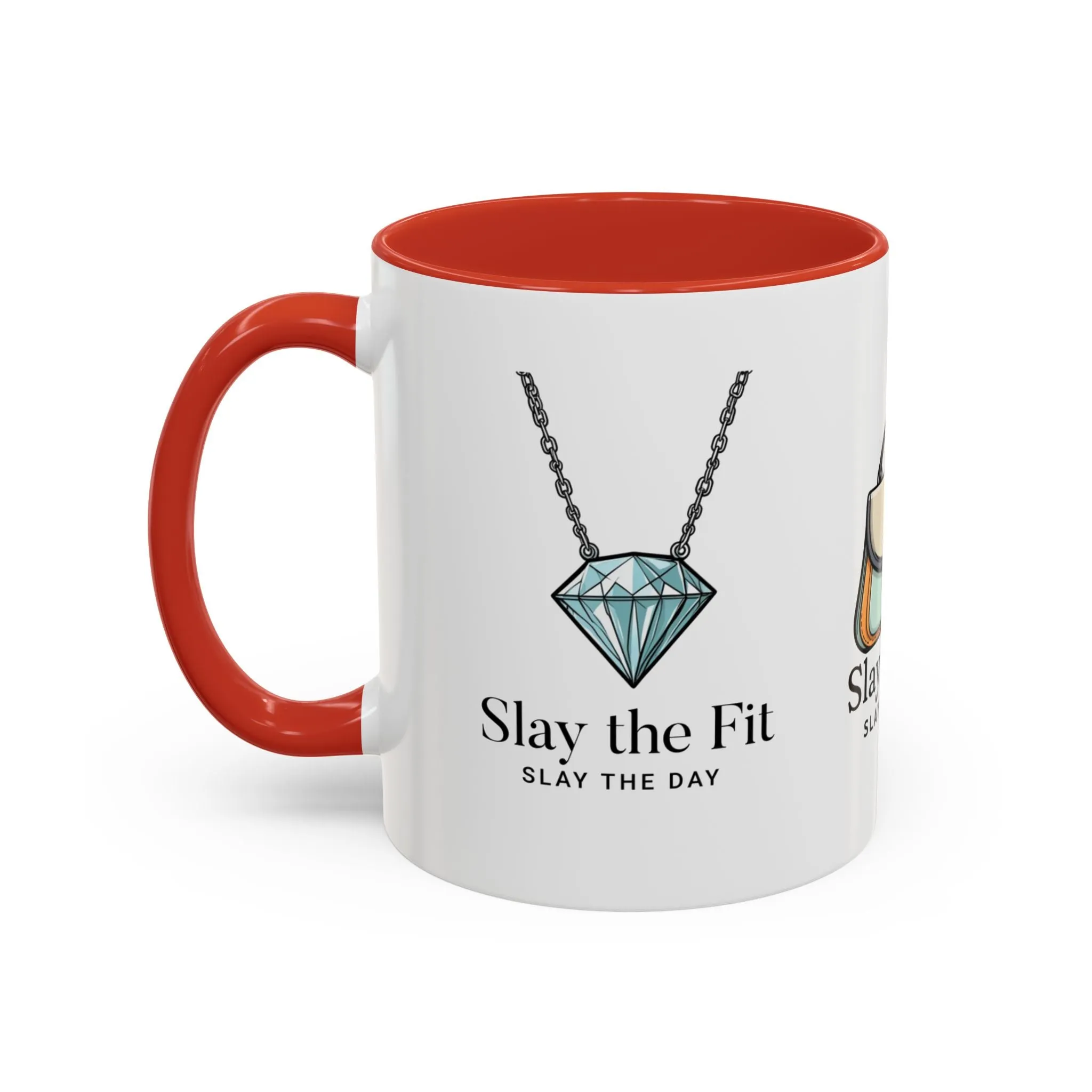 Coffee Mug, Fashionista Mug, Designer Mug, Chic Mug, Style Mug, Gifts for Her, Stiletto Heel, Diamond Necklace, Designer Purse