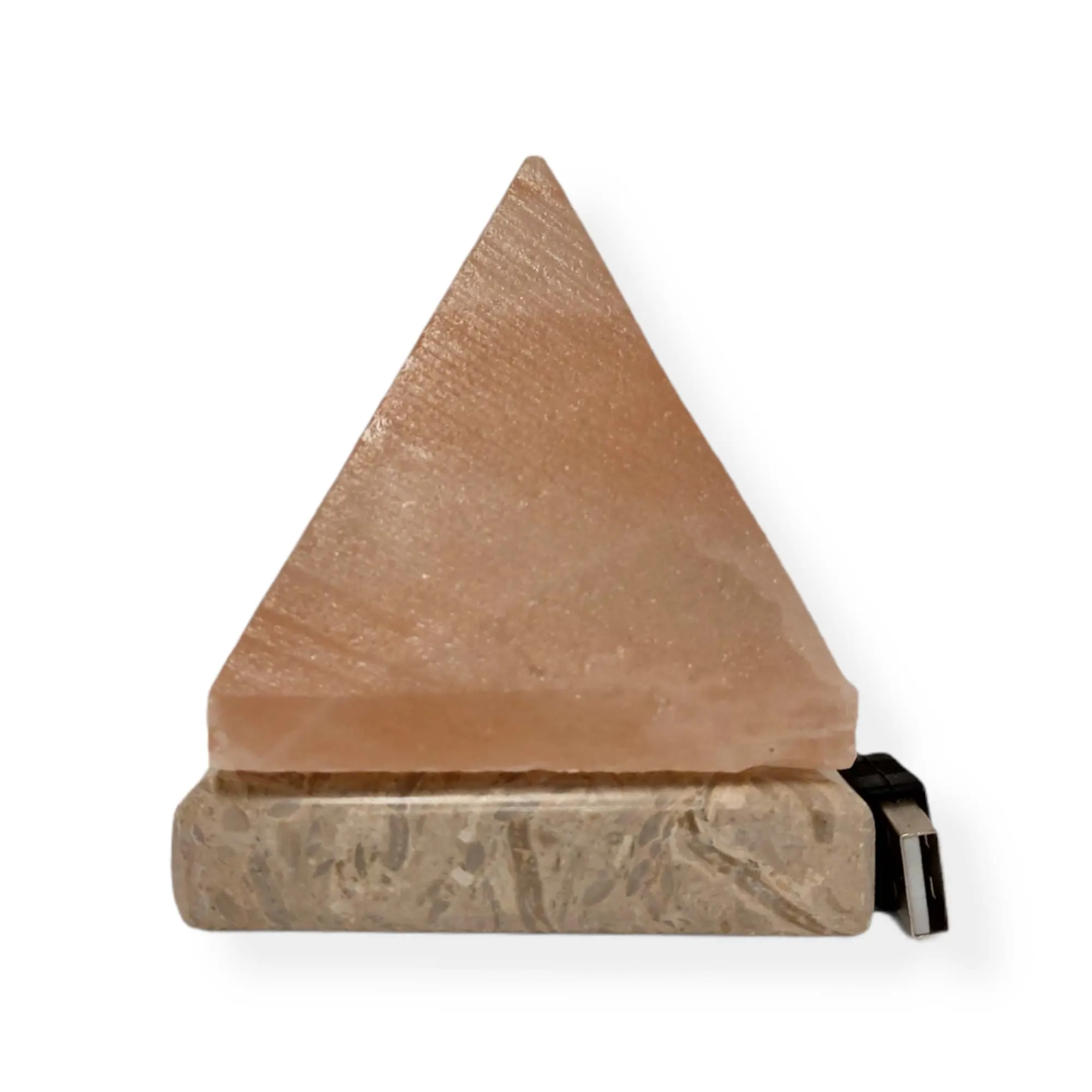 Color Changing Himalayan Salt Lamp USB, Pyramid Shape, LED