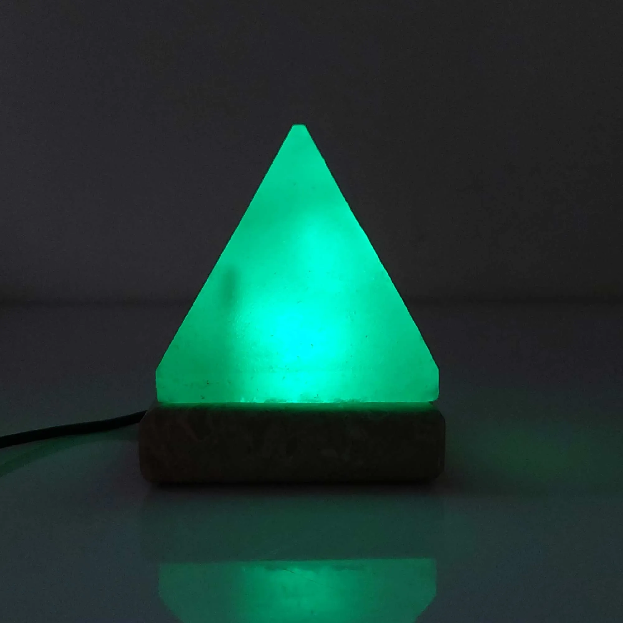 Color Changing Himalayan Salt Lamp USB, Pyramid Shape, LED