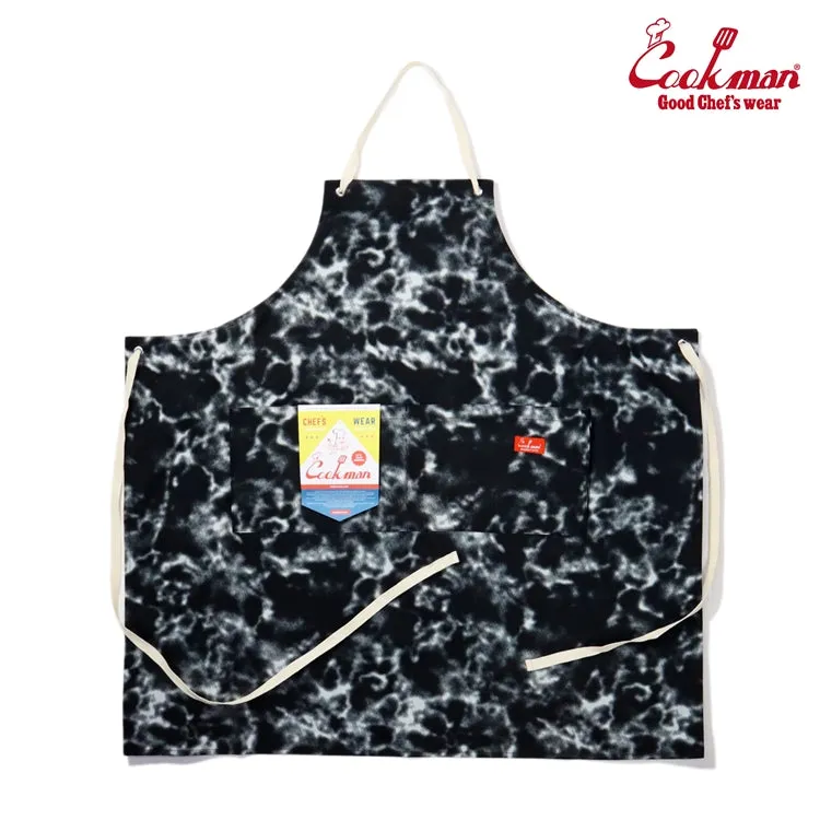 Cookman Wide Pocket Apron - Marble : Black