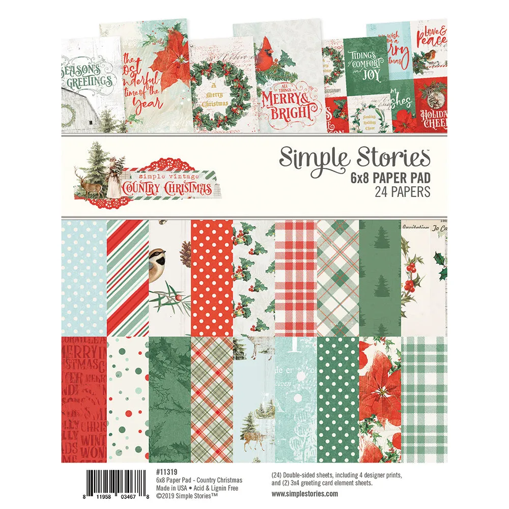 Country Christmas 6x8 Pad