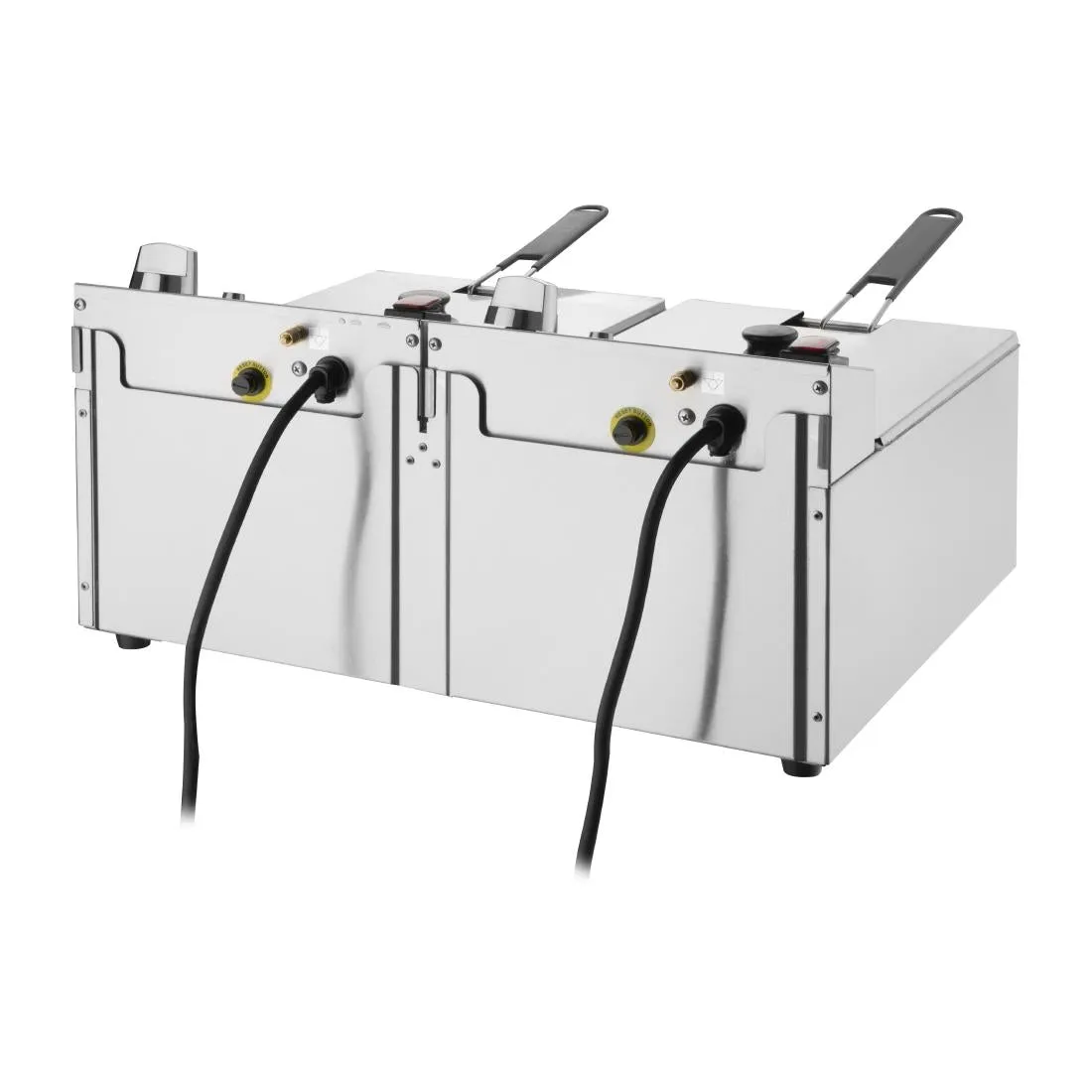 CU618 Buffalo Twin Tank Twin Basket 2x5Ltr Countertop Fryer 2x2.8kW