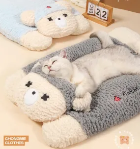 Cute Cat Sleeping Pad, Cotton 100% Pet Mattress, Sheep Cat Litter Mat, Bed Mattress for Cats