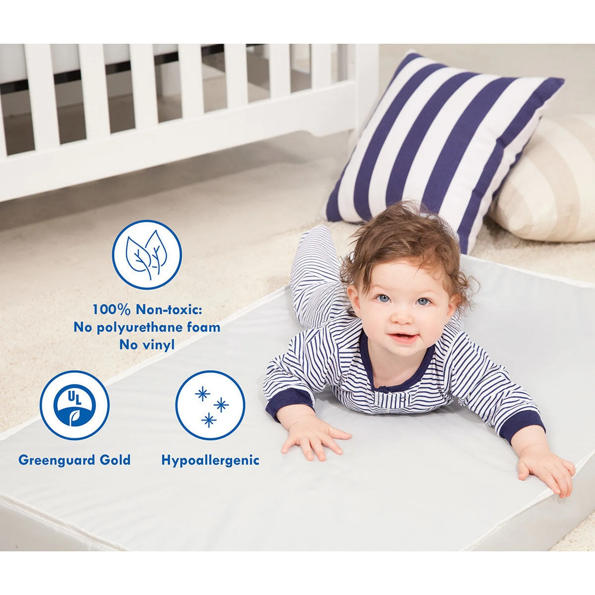 DAVINCI Deluxe Coil Extra Firm Mini Crib Mattress