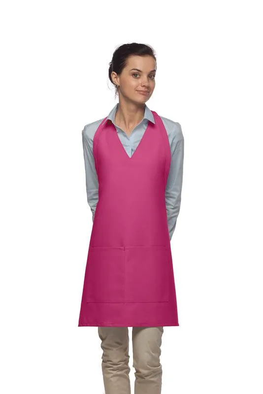 Deluxe V-Neck Adjustable Tuxedo Apron (2 Pockets)