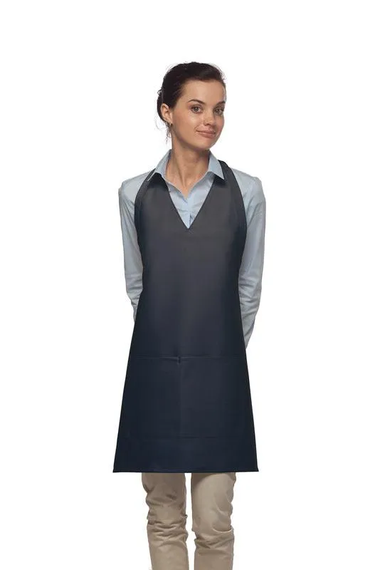 Deluxe V-Neck Adjustable Tuxedo Apron (2 Pockets)