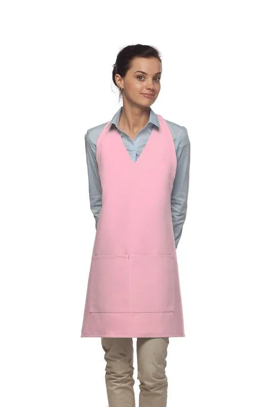 Deluxe V-Neck Adjustable Tuxedo Apron (2 Pockets)