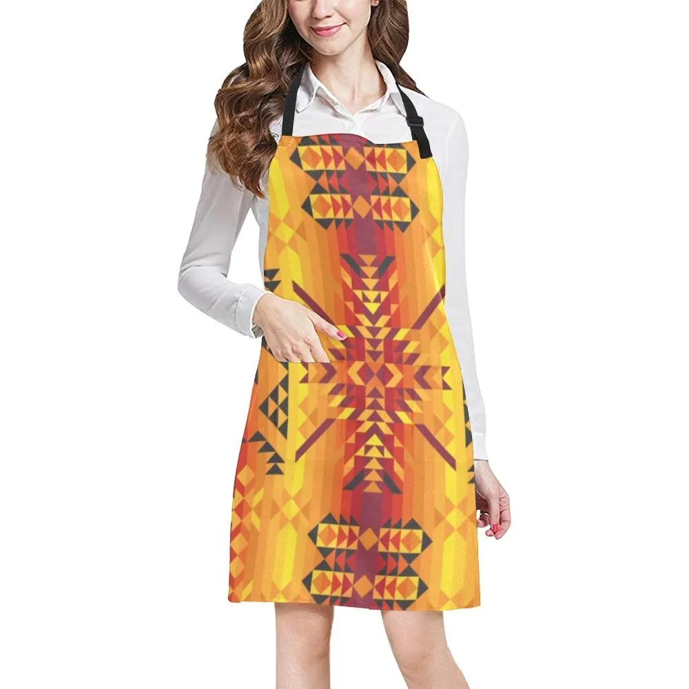 Desert Geo Yellow Red Apron