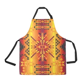 Desert Geo Yellow Red Apron