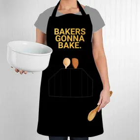 Designer Womens Baking Aprons - Bakers Gonna Bake