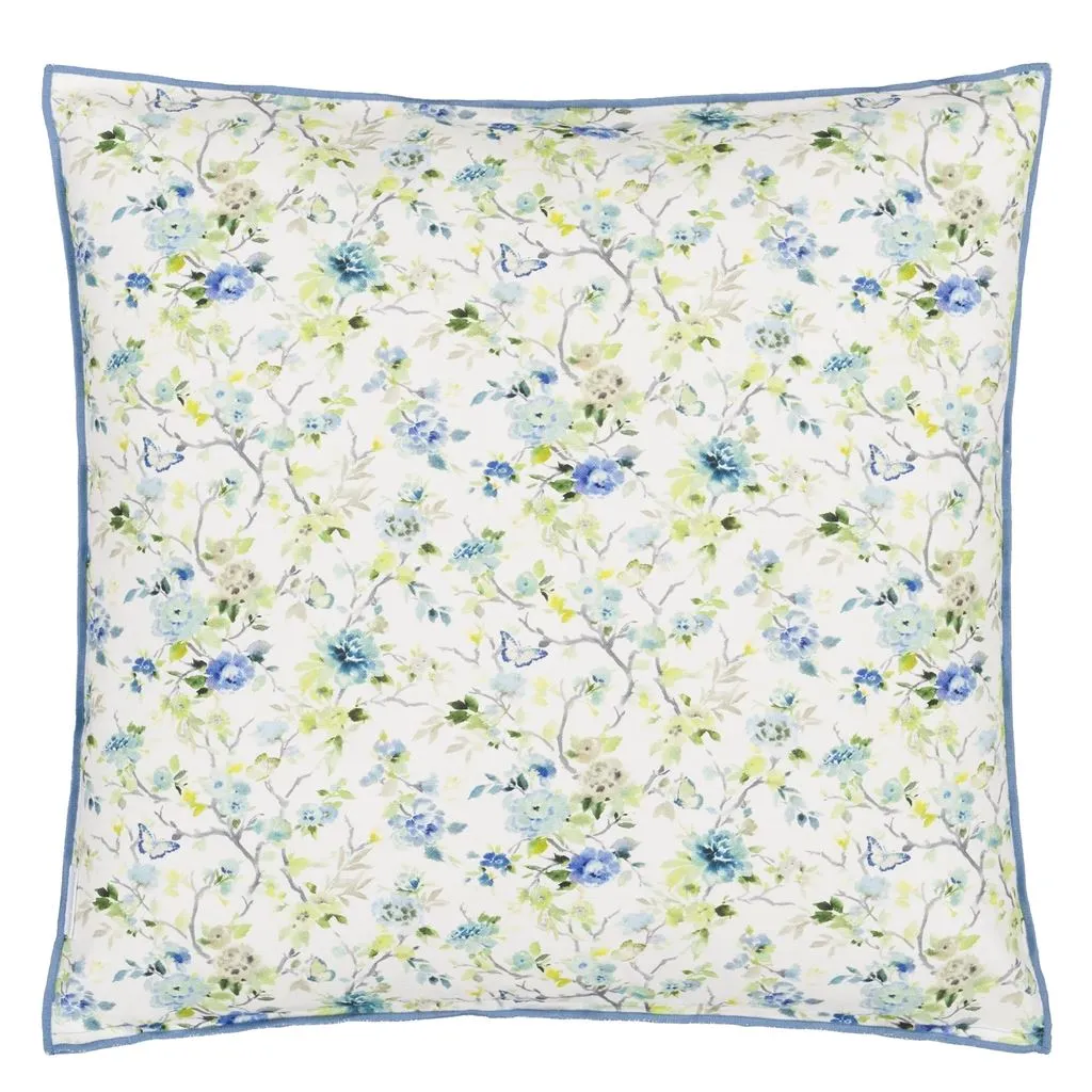 Designers Guild Fiore D'acqua Delft Cotton Decorative Pillow