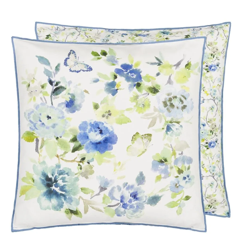 Designers Guild Fiore D'acqua Delft Cotton Decorative Pillow