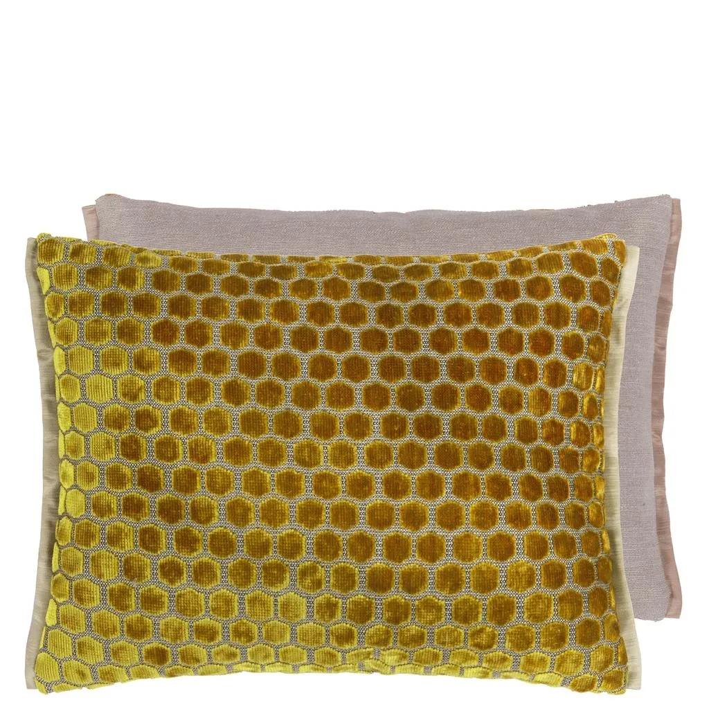 Designers Guild Jabot Mustard Decorative Pillow