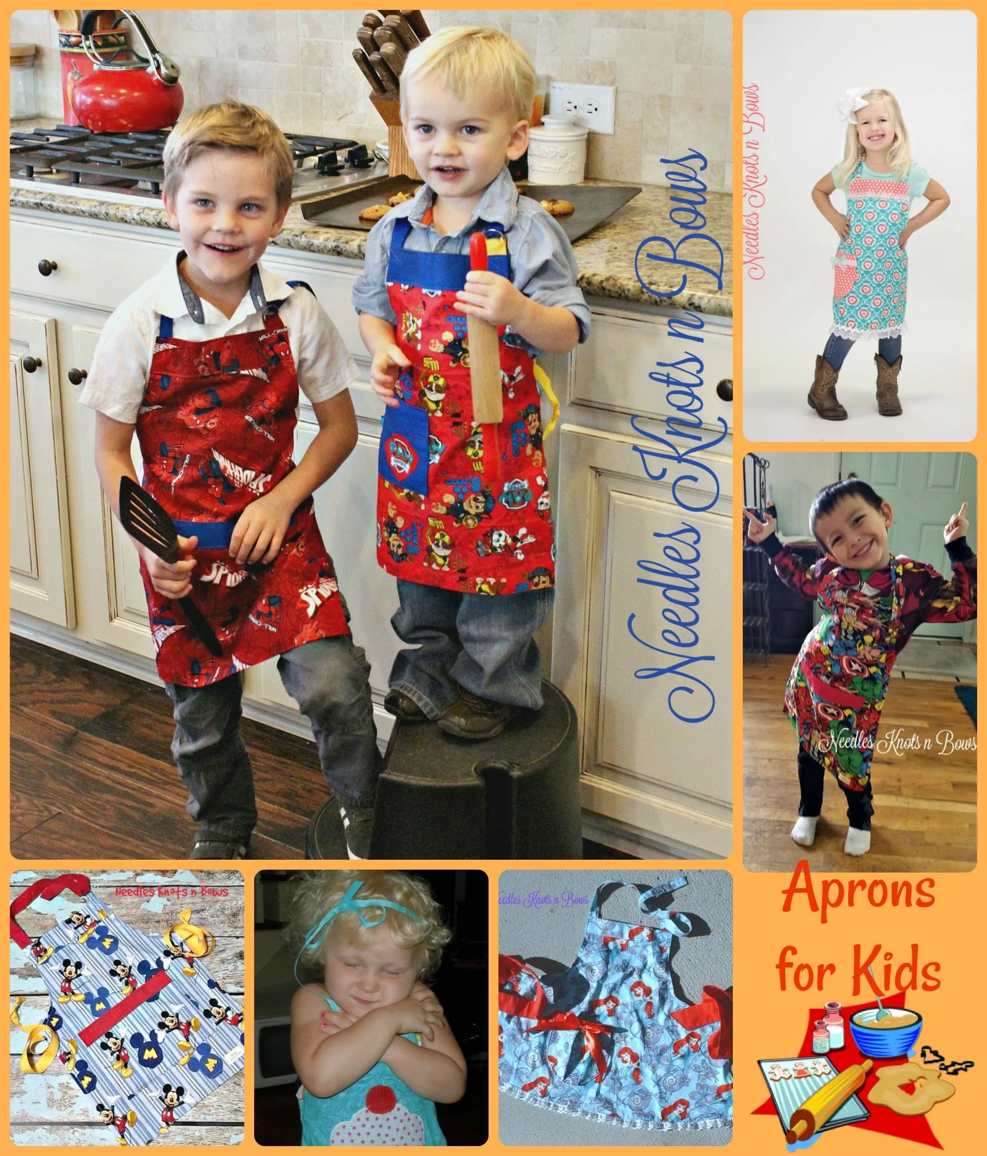 Dinosaur Apron, Kids Apron, Aprons, Boys / Girls Dinosaur Apron, Childs Apron