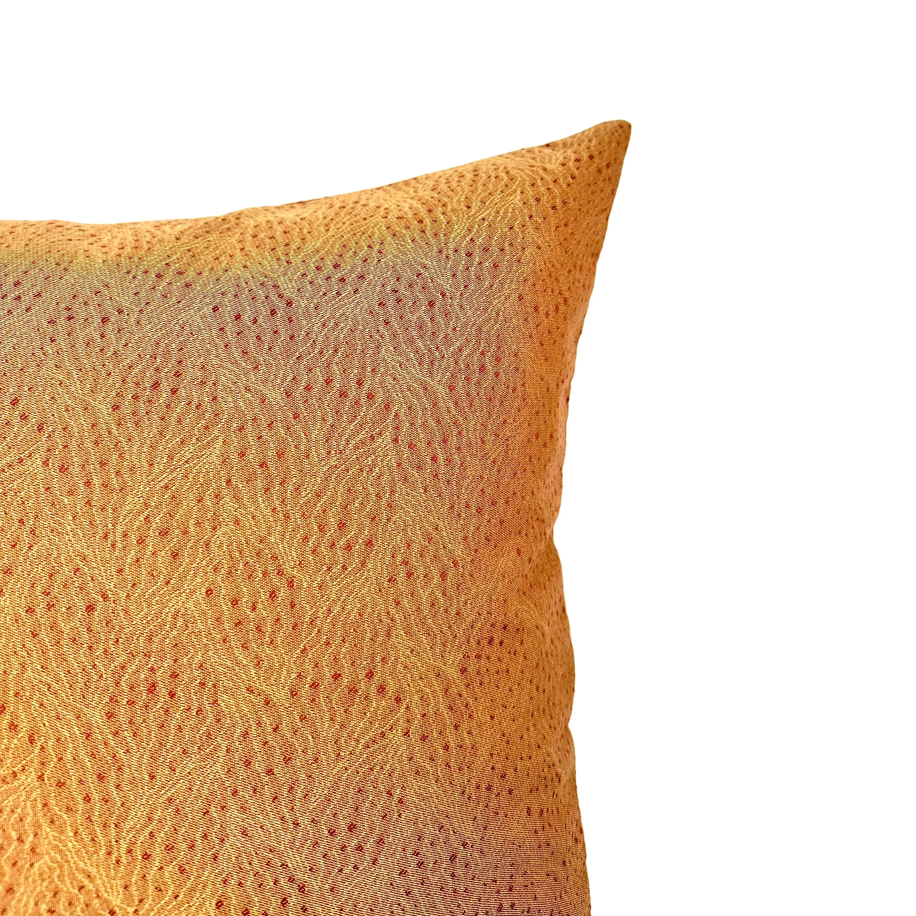 Dotted Orange Modern Throw Pillow Cover