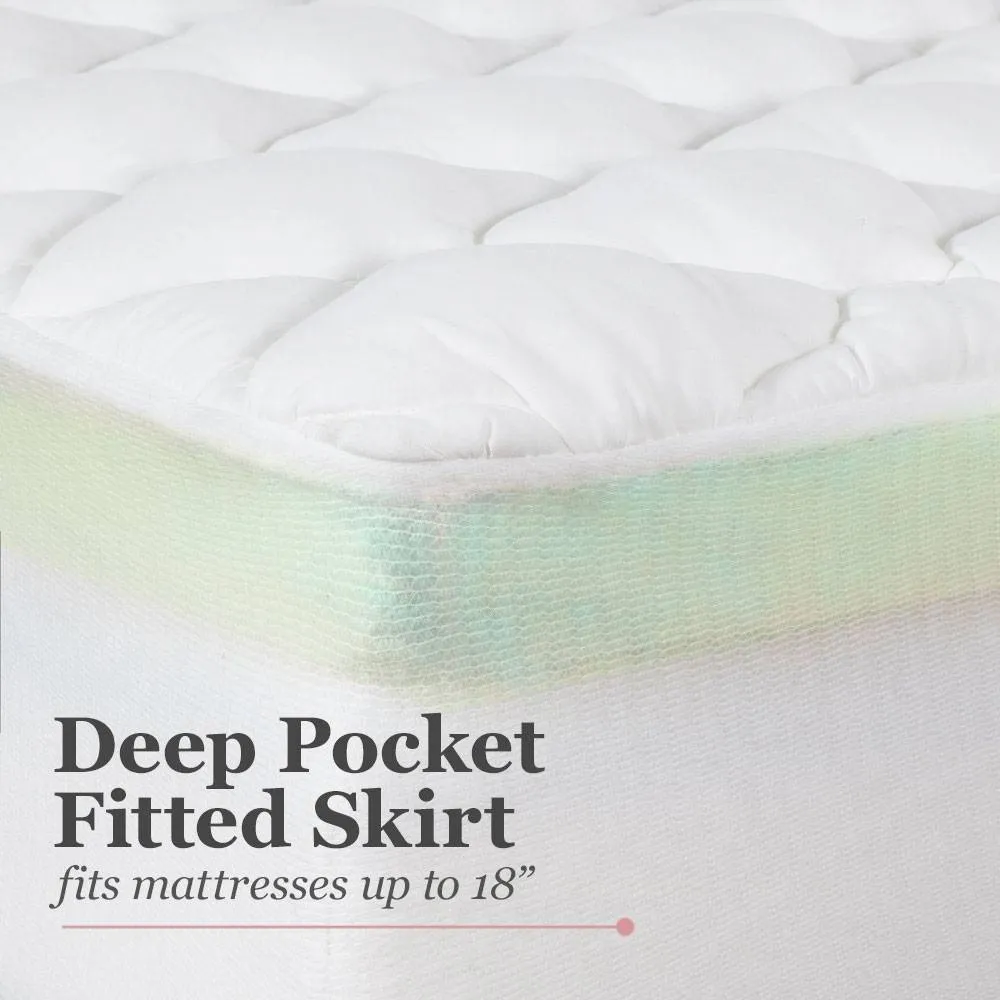 Double Thick 2-Piece Mattress Pad & Comfort Topper