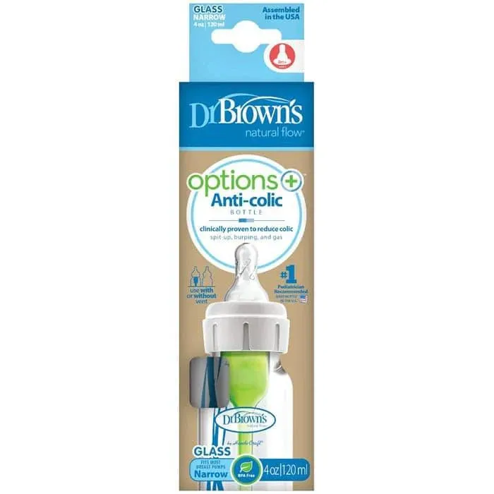 Dr. Brown's Option  Anti-Colic Glass Bottle - Narrow Neck - Single Pack