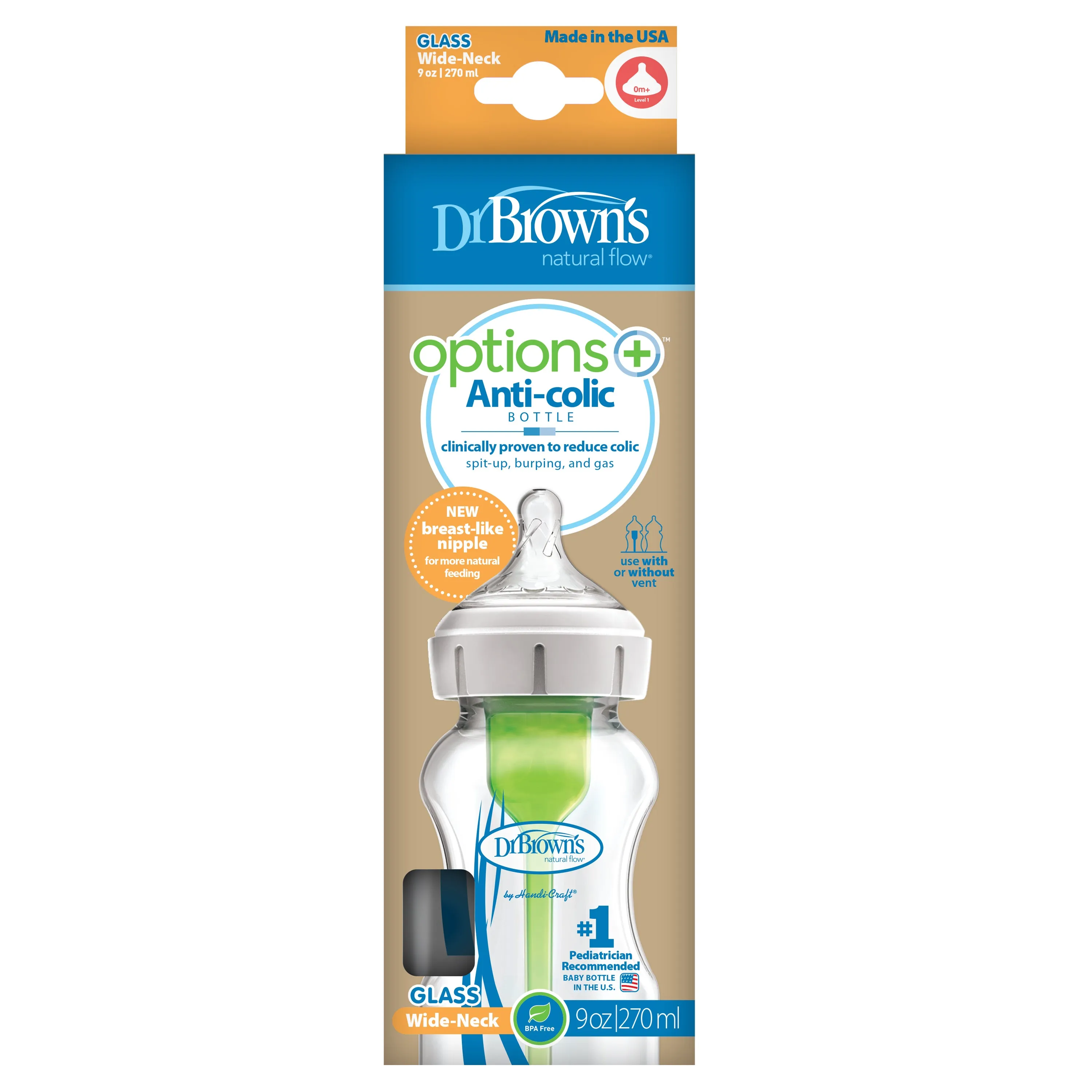 Dr Brown’s Options  Anti-Colic Glass Bottle Single Pack