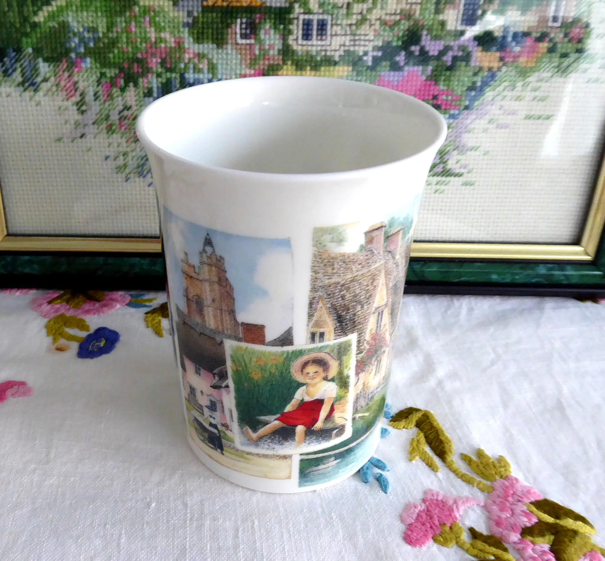 Dunoon Cottage Life Cotswold Stone Village Mug Richard Partis 2007