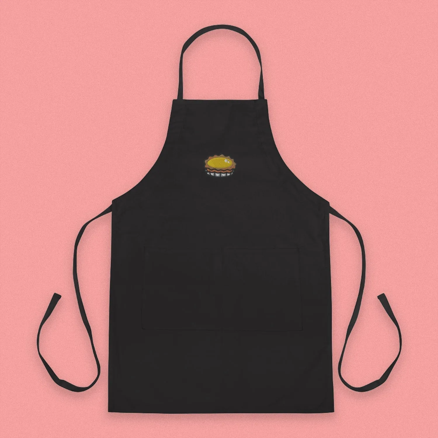 Egg Tart Embroidered Apron