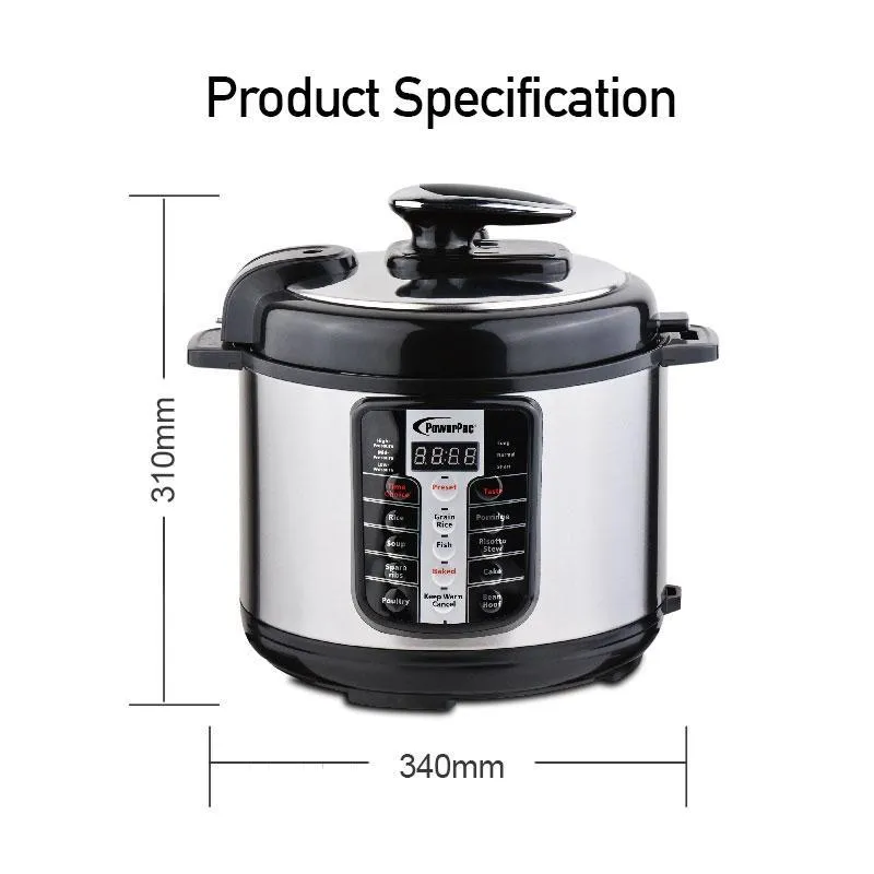 Electric Pressure Cooker With Stainless Steel Pot 5.0L (PPC511 SSPOT)