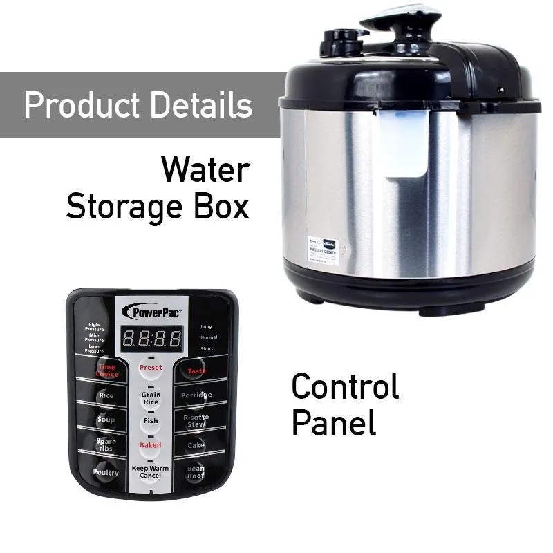 Electric Pressure Cooker With Stainless Steel Pot 5.0L (PPC511 SSPOT)