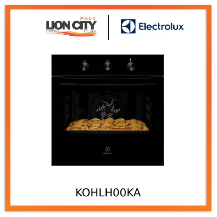 Electrolux KOHLH00XA/KA 60cm UltimateTaste 300 built-in single oven with 68L capacity