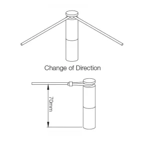 End/Direction Change Mount For Rope Lights Superlux Lighting - SV-Pillar