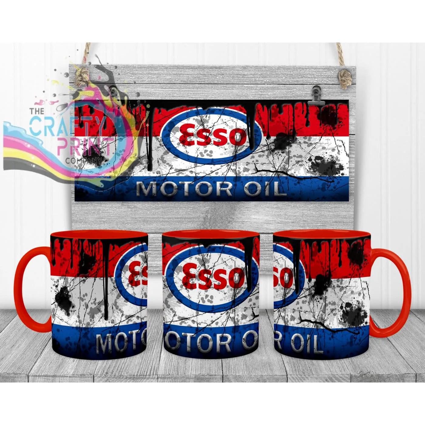 Esso Motor Oil Dirty Mug