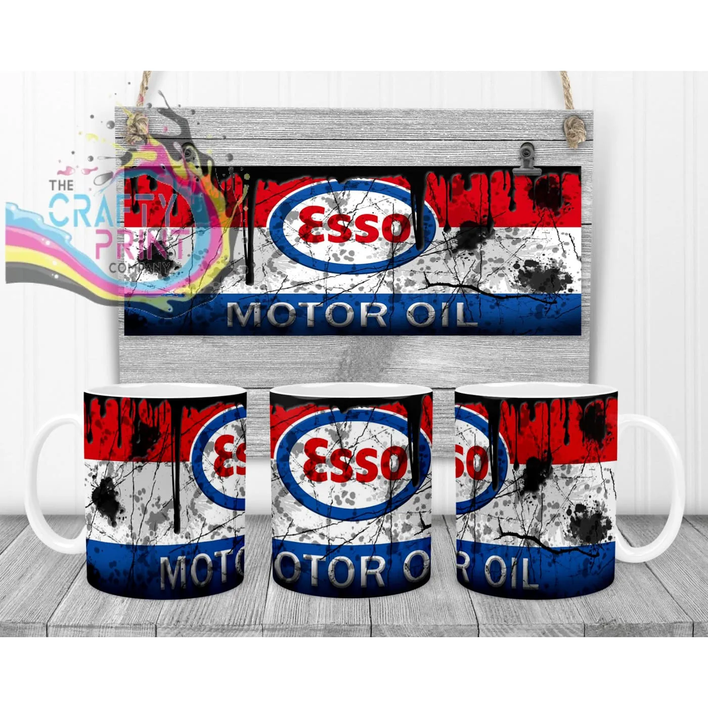 Esso Motor Oil Dirty Mug