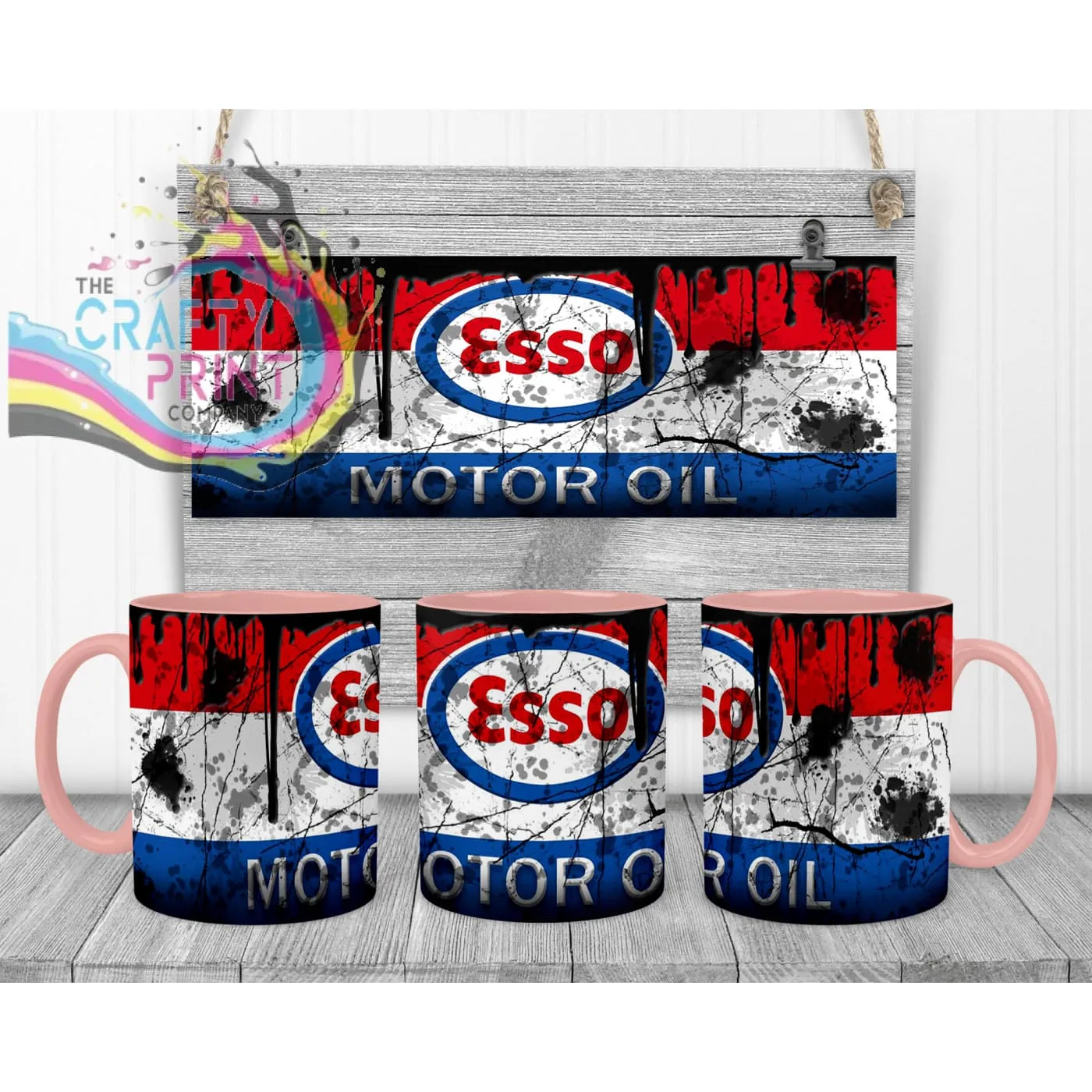 Esso Motor Oil Dirty Mug