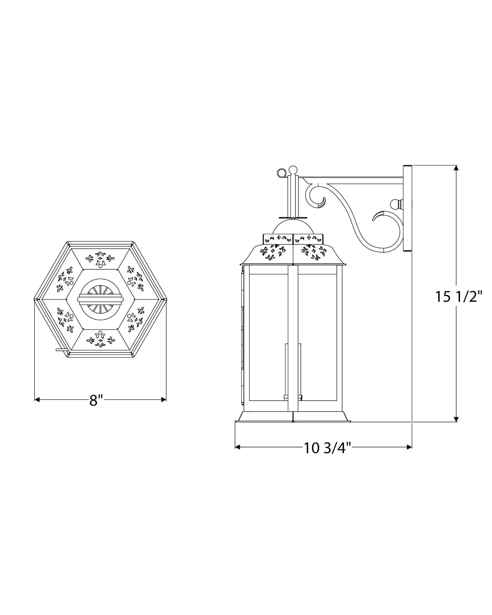 European Wall Lantern Small