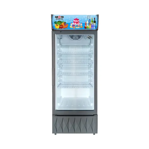 Eurotek Bottle Cooler Inverter Showcase Gray 14.0cu ft. EGS-450IS