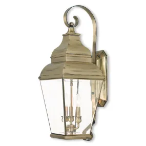 Exeter 3-Light Outdoor Wall Lantern