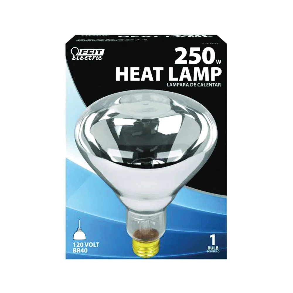 Feit Electric 250R40/1 Incandescent Lamp, 250 W, R40 Lamp, Medium E26 Lamp Base, 2200 Lumens, 2700 K Color Temp